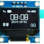 0.96 Inch I2C IIC OLED LCD Module 4pin (with VCC GND) Blue SSD1306 Chip